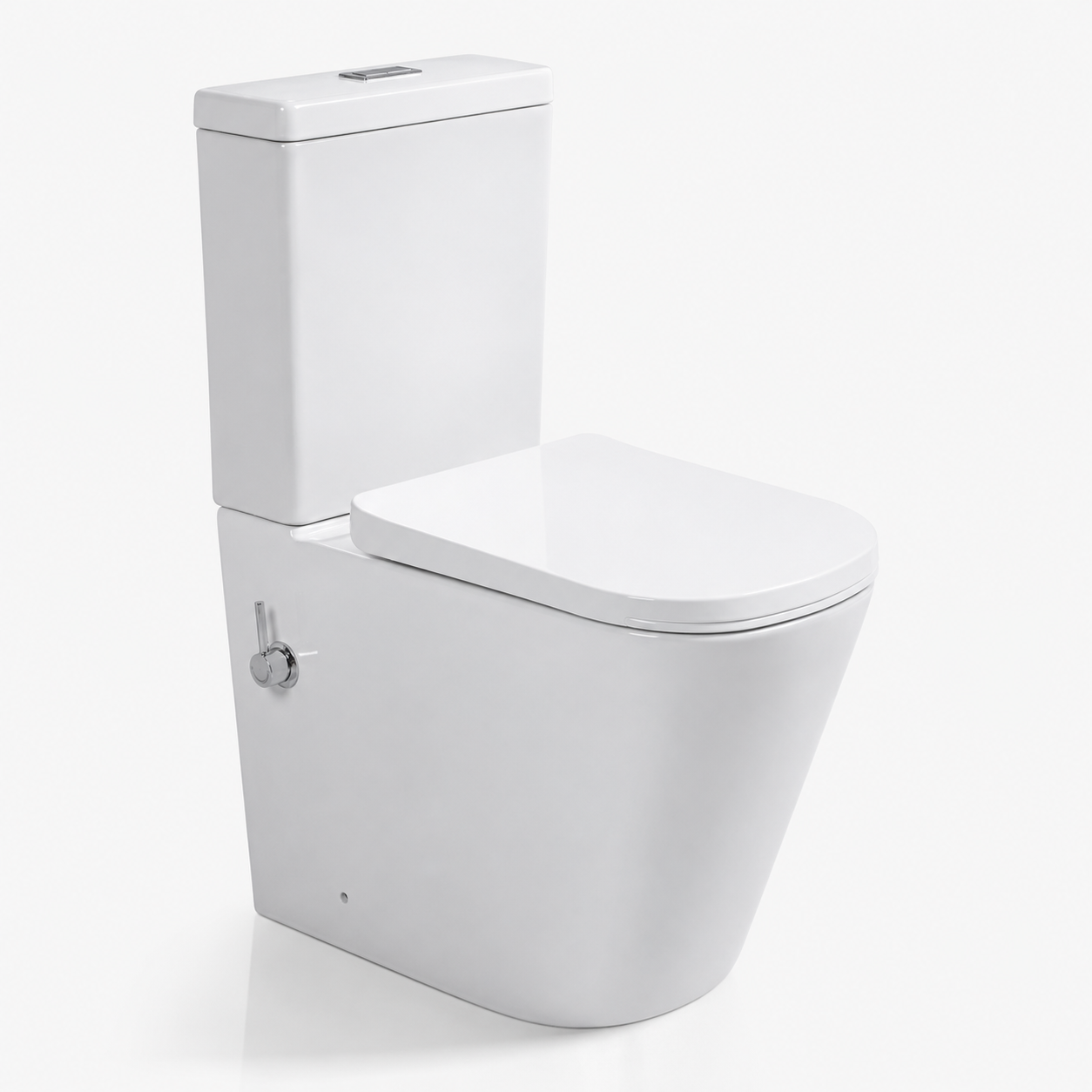 003N Square Rimless Close Coupled Bidet Toilet