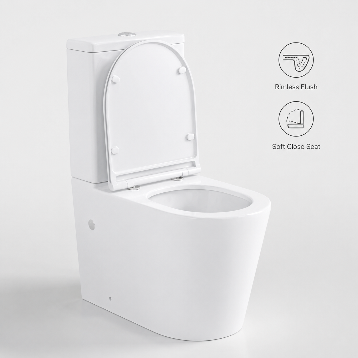 022R Rimless Close Coupled Toilet