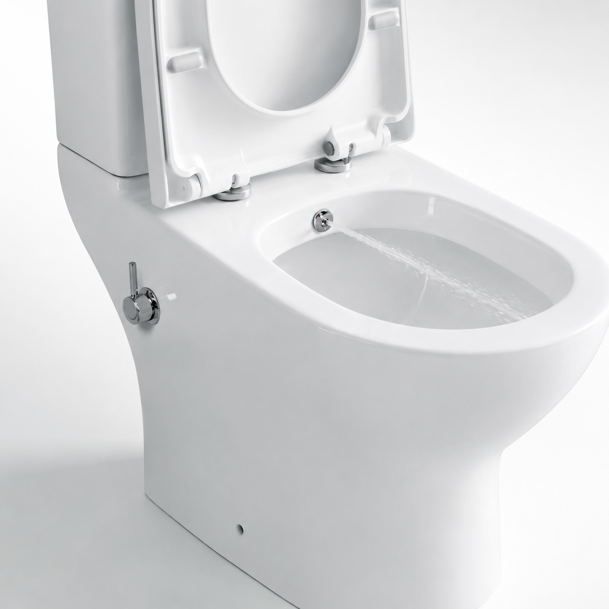 018 Round Close Coupled Bidet Toilet