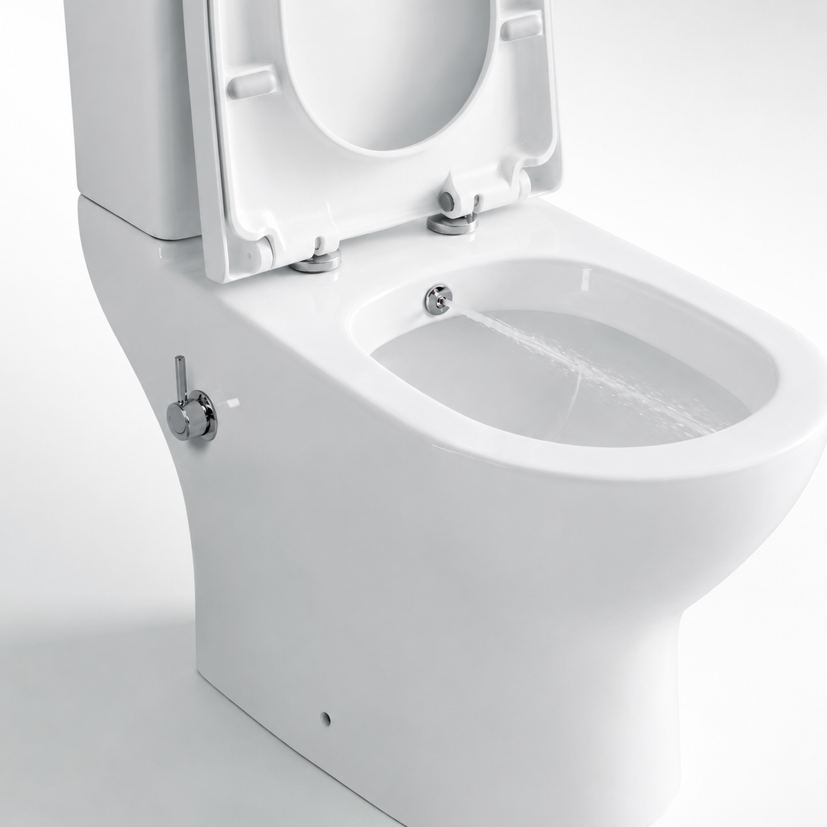 Round Close Coupled Bidet Toilet