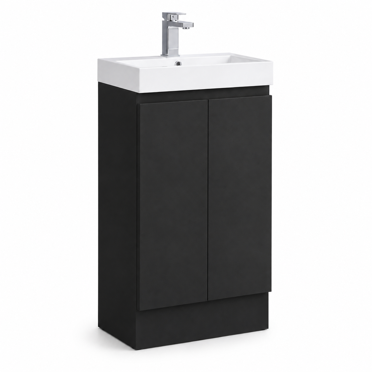 490mm Compact Floor Standing Vanity Unit with Basin