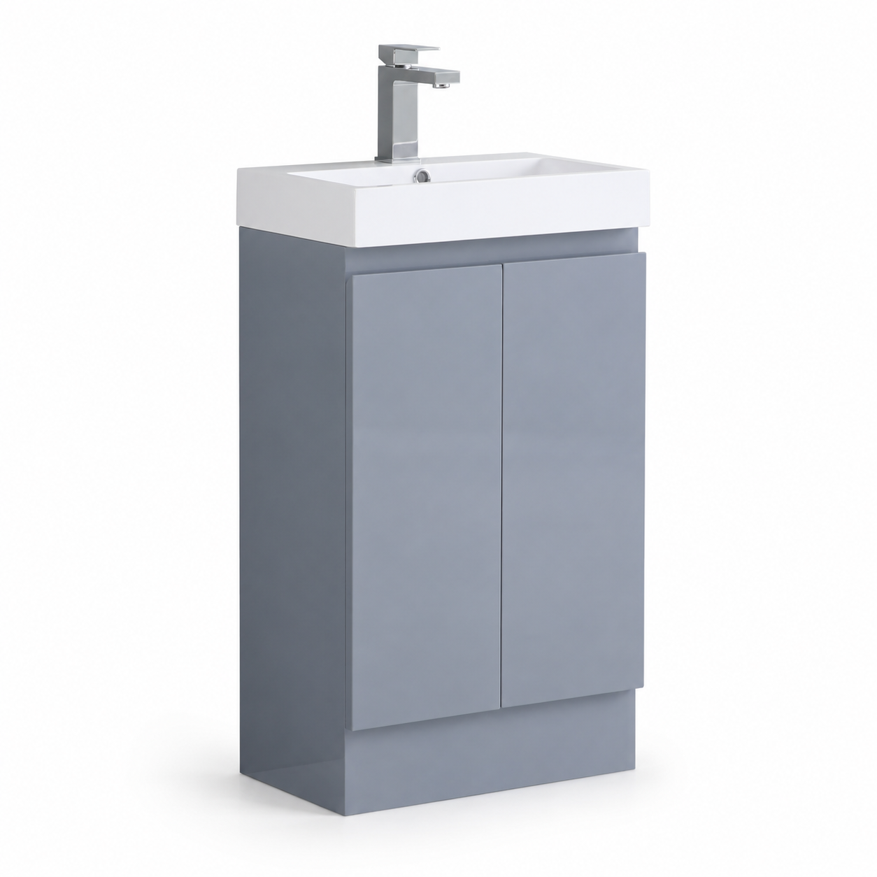 490mm Compact Floor Standing Vanity Unit with Basin