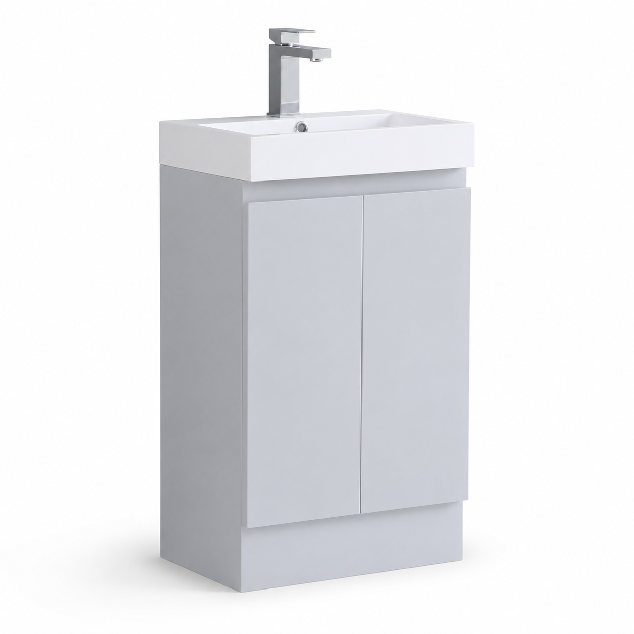 490mm Compact Floor Standing Vanity Unit with Basin