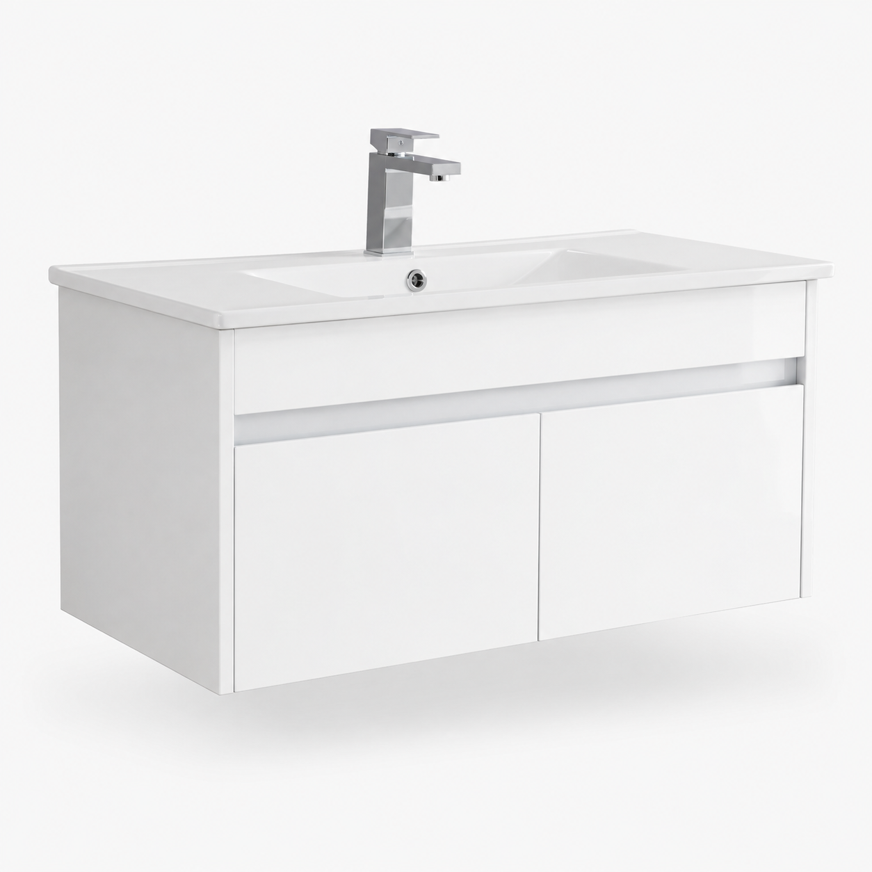 900mm Wall-Hung Vanity Unit with Ceramic Basin