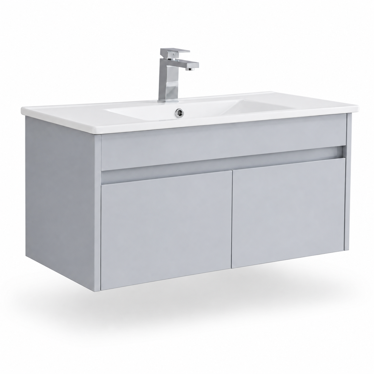 900mm Wall-Hung Vanity Unit with Ceramic Basin