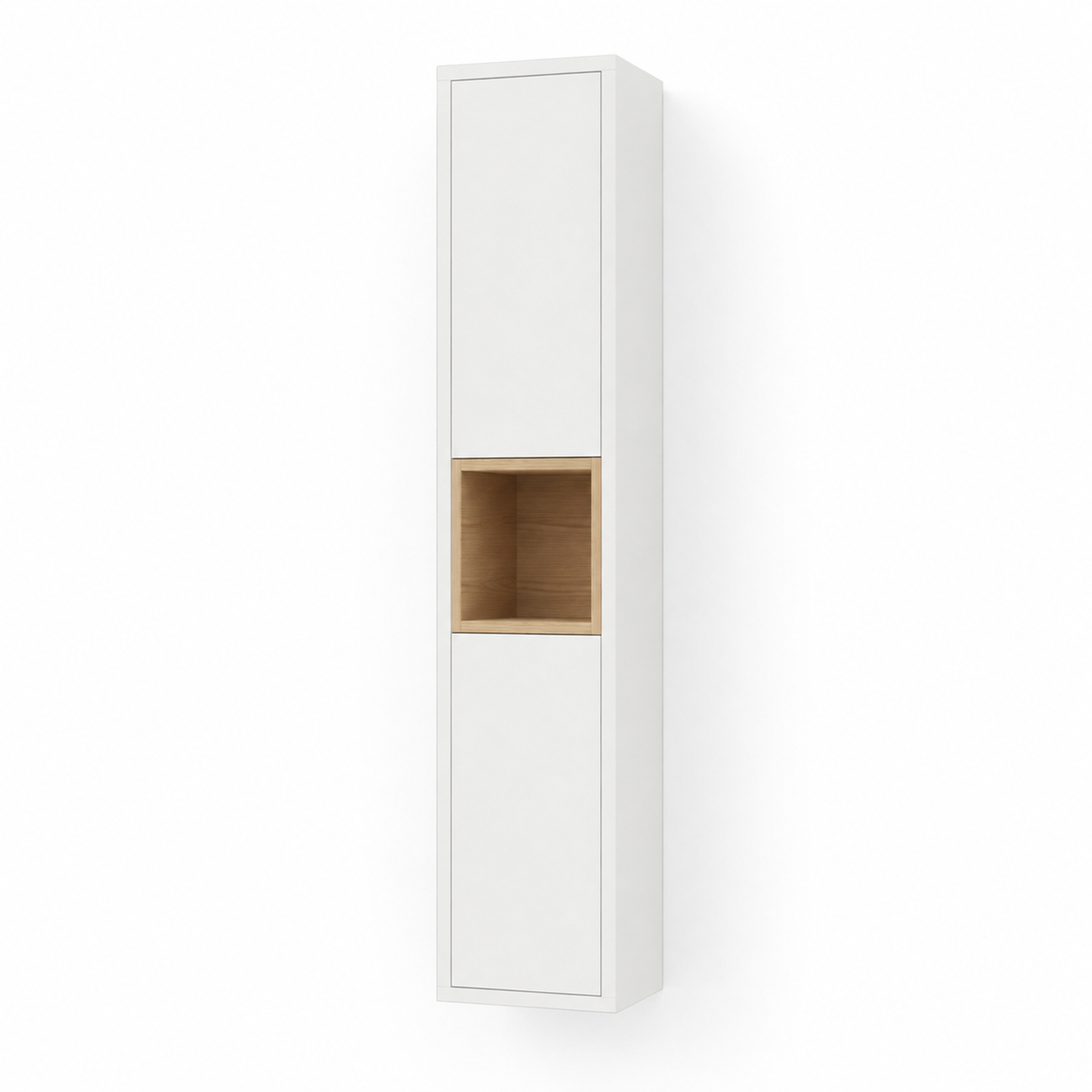 300mm Open Shelf Wall-Hung Tall Bathroom Storage Cabinet
