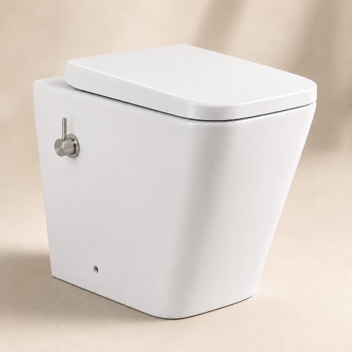 Square Short-Projection Back-to-Wall Bidet Toilet