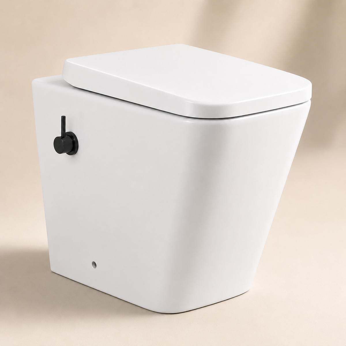 Square Short-Projection Back-to-Wall Bidet Toilet
