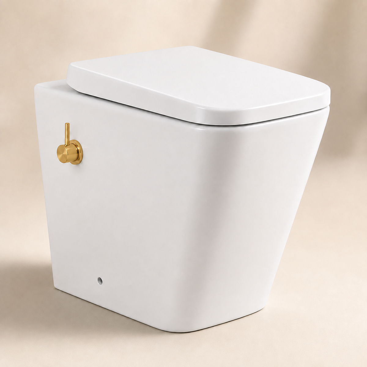 Square Short-Projection Back-to-Wall Bidet Toilet