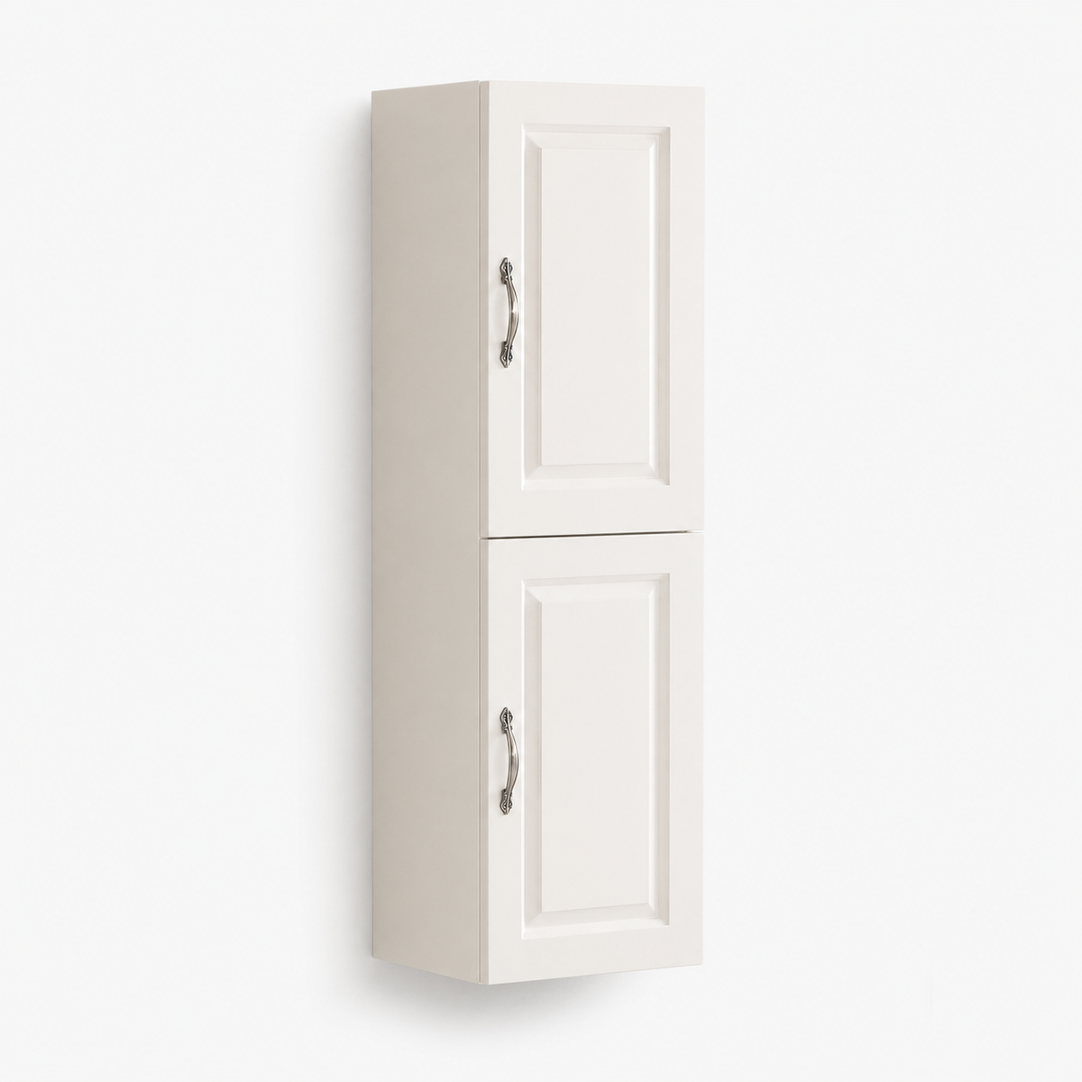 300mm Panelled Doors Wall-Hung Tall Bathroom Storage Cabinet