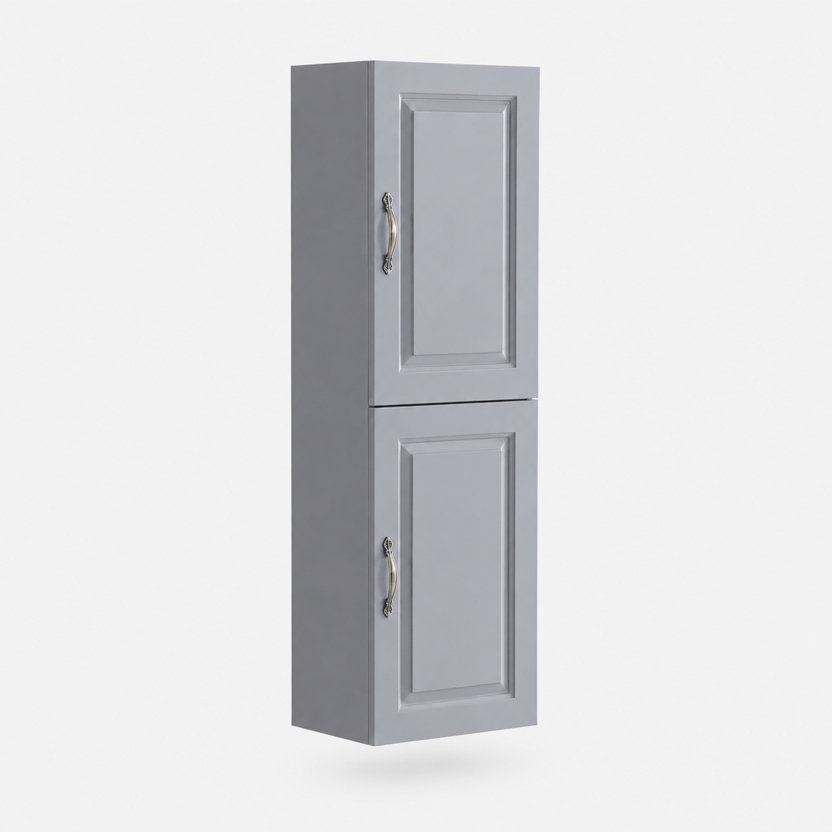 300mm Panelled Doors Wall-Hung Tall Bathroom Storage Cabinet