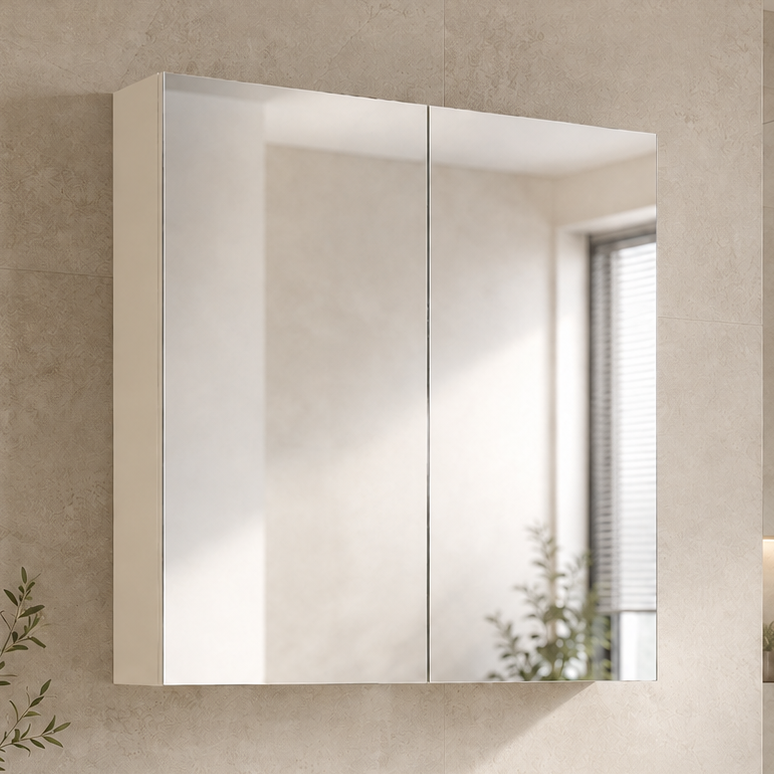 750mm Double Door Mirror Cabinet