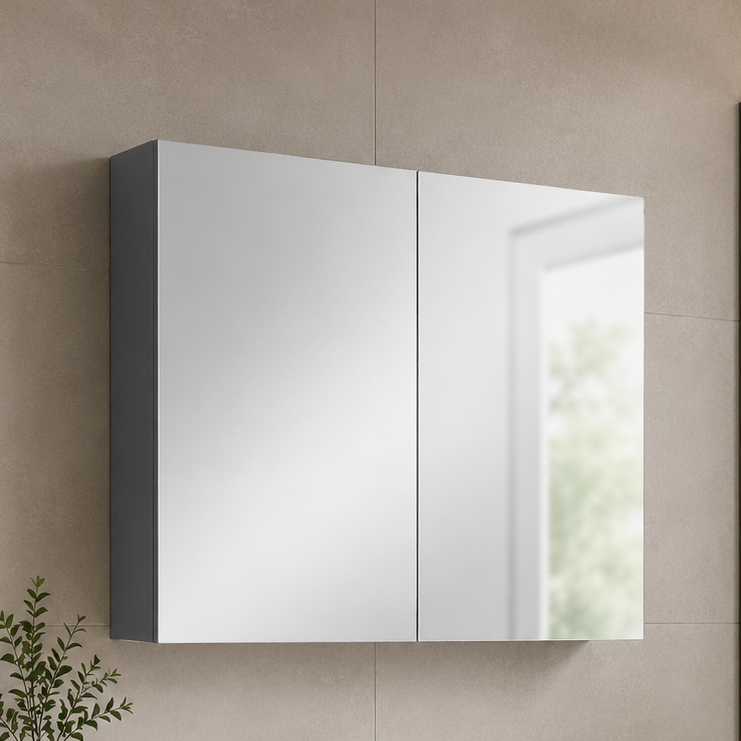 900mm Mirror Cabinet Storage Unit