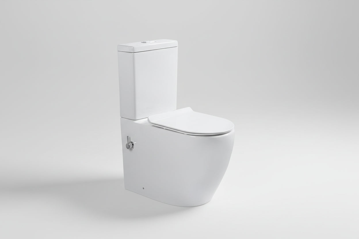 027 Bidet Closed Coupled WC Toilet Incl. Soft Closing Seat