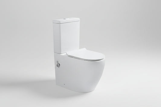 027 Bidet Closed Coupled WC Toilet Incl. Soft Closing Seat