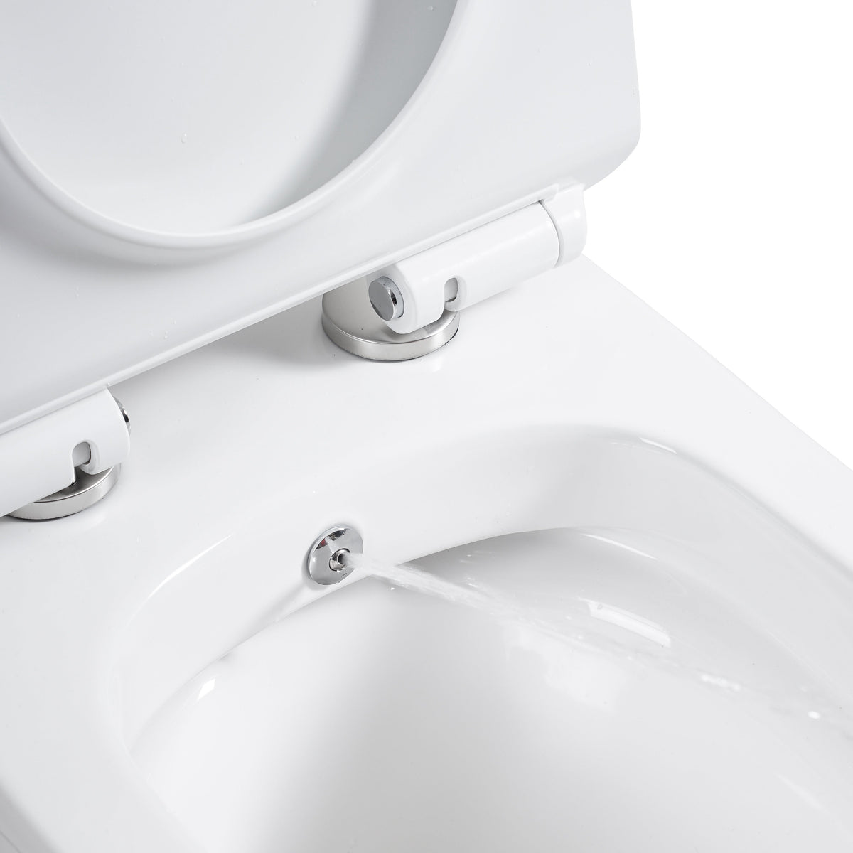 D-Shape Semi Comfort Height Rimless Close Coupled Bidet Toilet