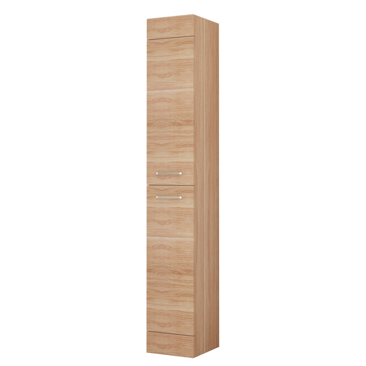 300 mm Tall Unit Matt Oak Bathroom Storage