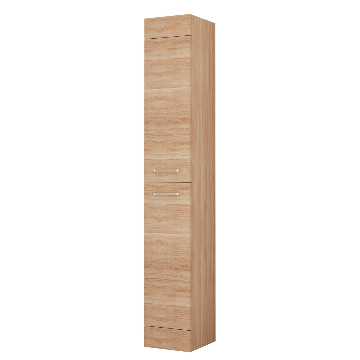 300mm Floor Standing Tall Bathroom Storage Unit in Oak
