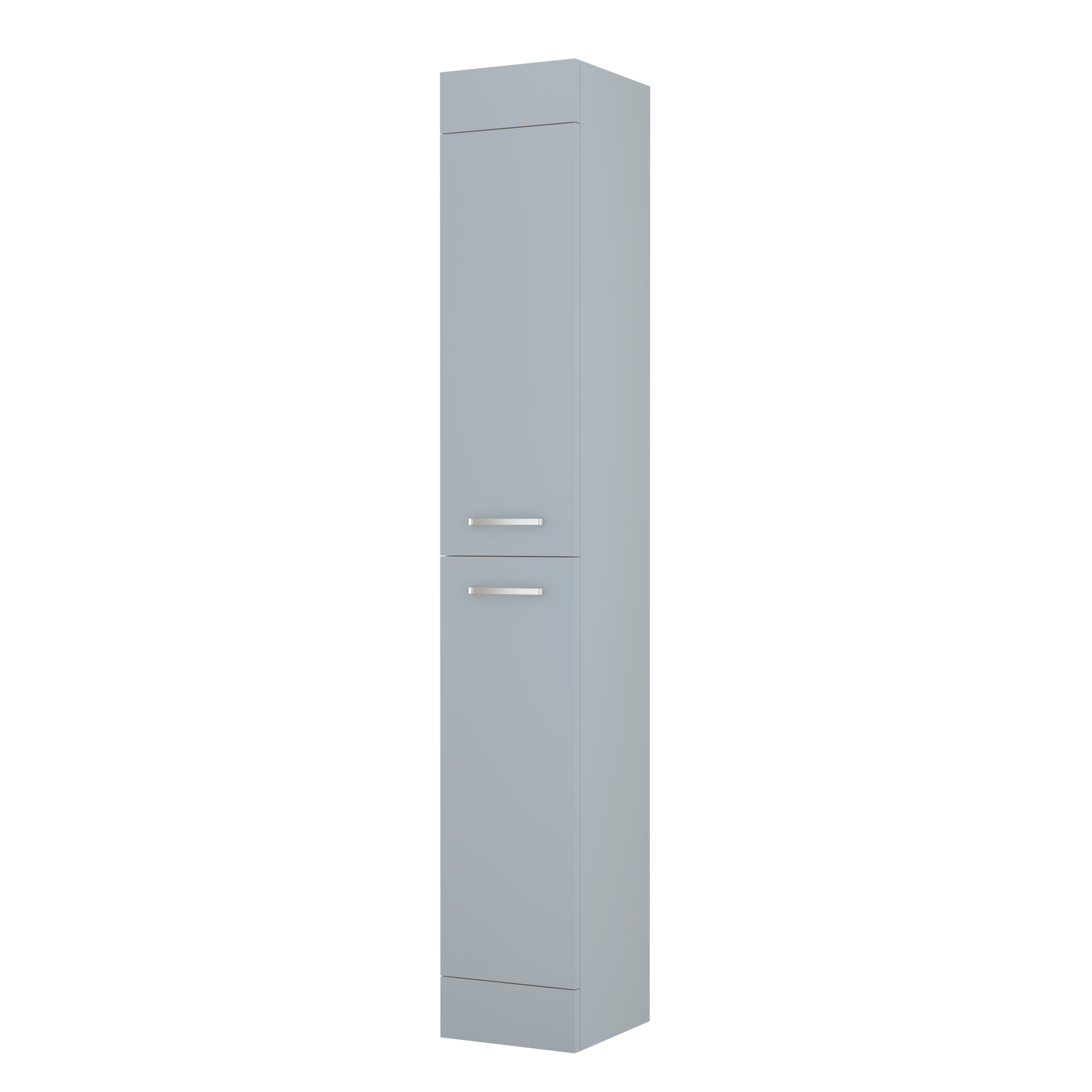 300 mm Tall Unit Light Grey Gloss Bathroom Storage
