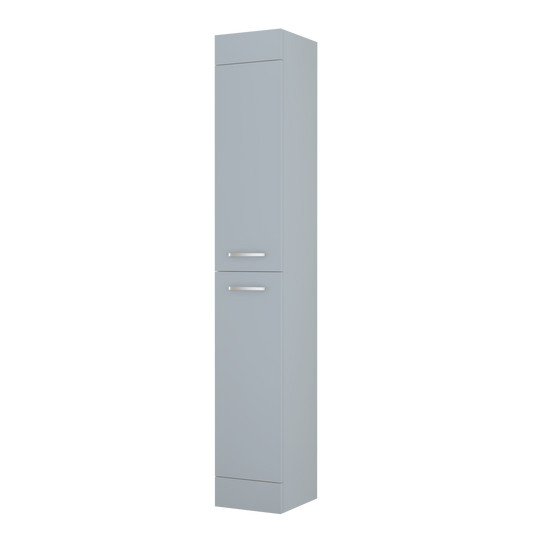 300 mm Tall Unit Light Grey Gloss Bathroom Storage