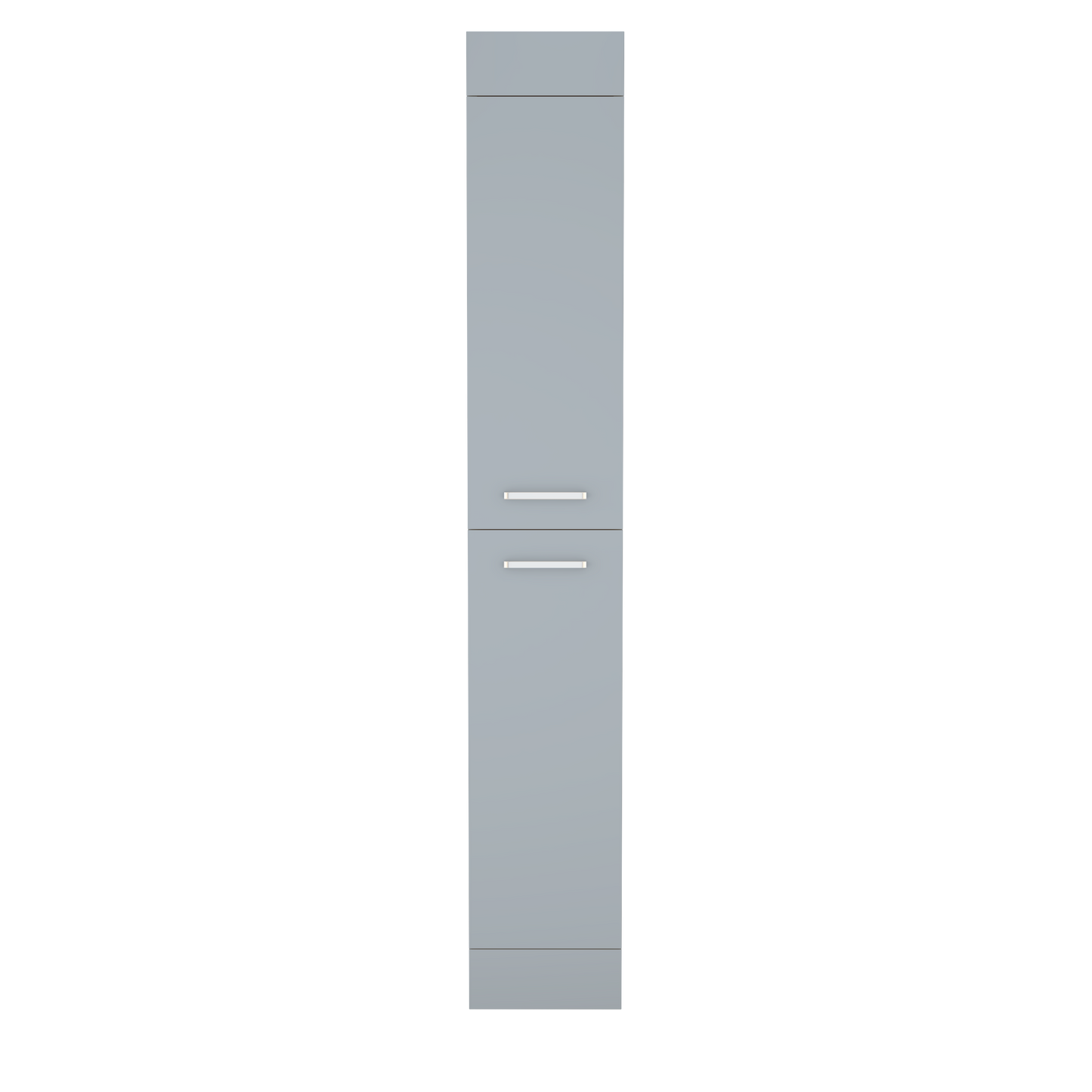 300 mm Tall Unit Light Grey Gloss Bathroom Storage