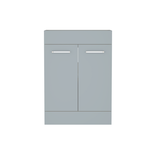 600mm Light Grey High Gloss Vanity Unit Fitted Furniture