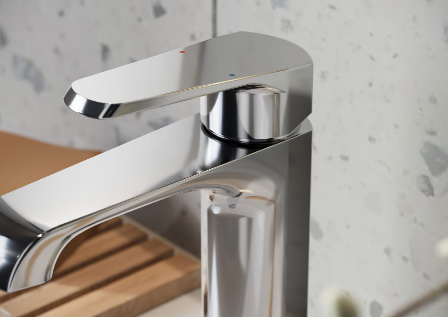 Nevada Mini Polished Chrome Finish Basin Mixer Tap