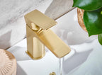 Savanah Brushed Brass Basin Mixer Tap Free Waste