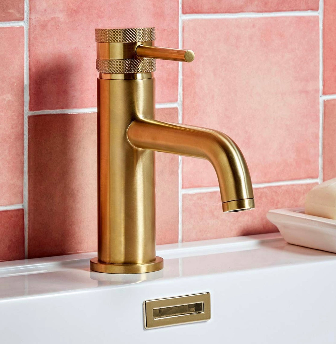 Camelia Brushed Brass Basin Mixer Tap