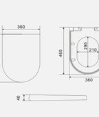 Soft closing quick release Toilet seat