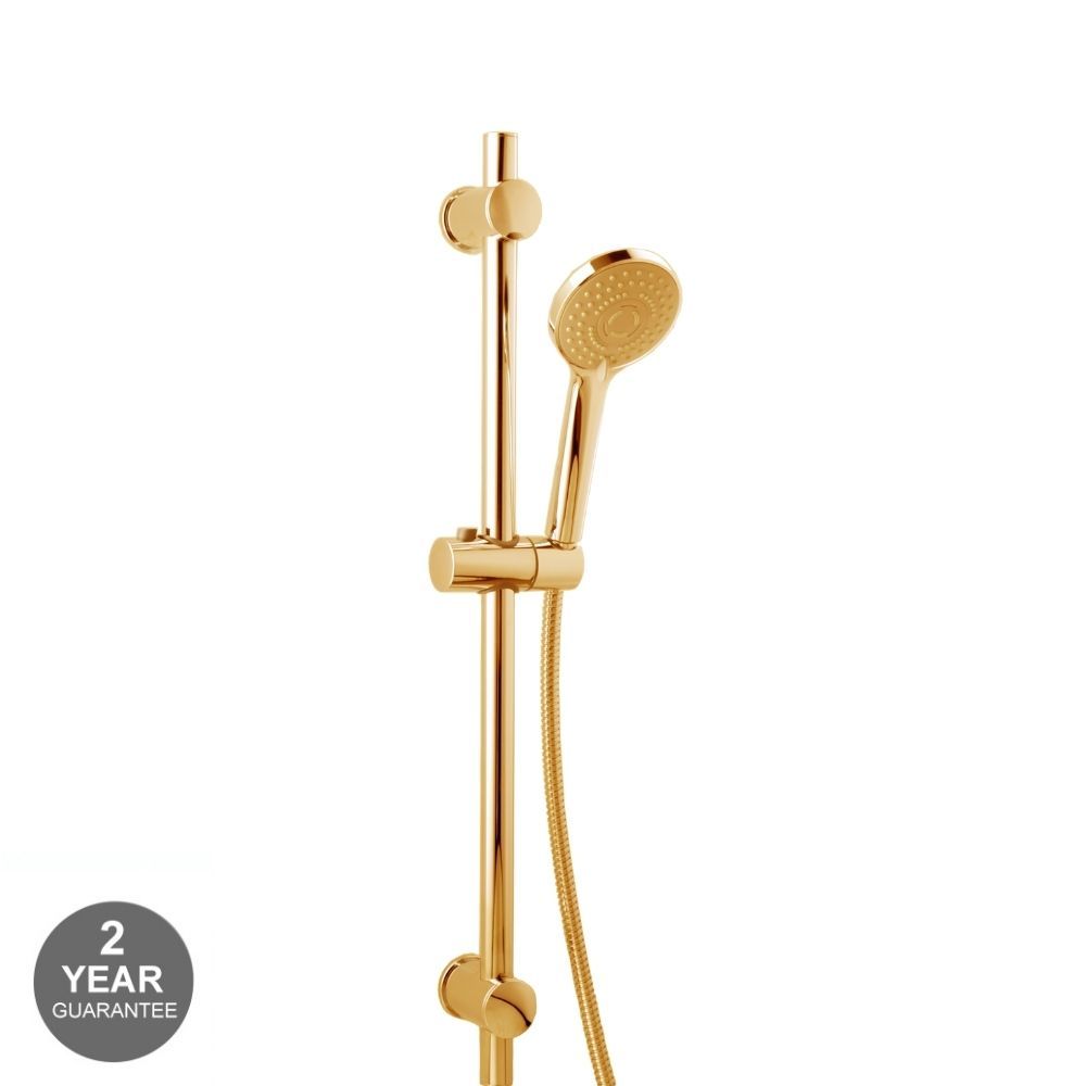 Islington Brushed  Brass Round Sliding Rail Kit