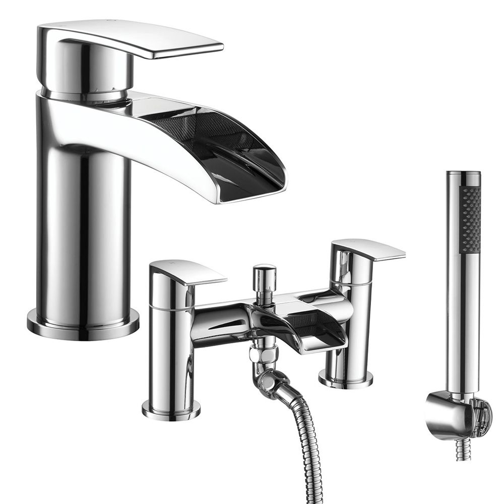 Knightsbridge Basin Mixer Tap & Bath Shower Mixer  set
