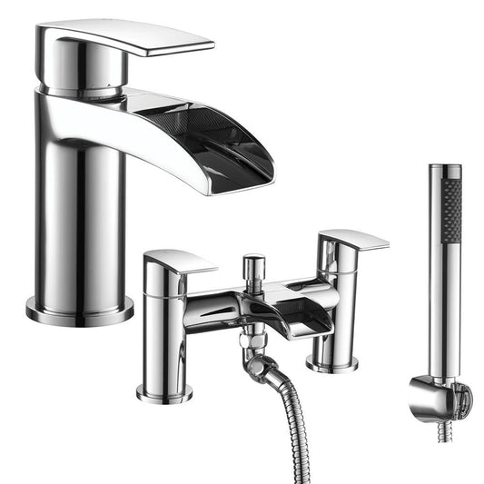 Knightsbridge Basin Mixer Tap & Bath Shower Mixer  set