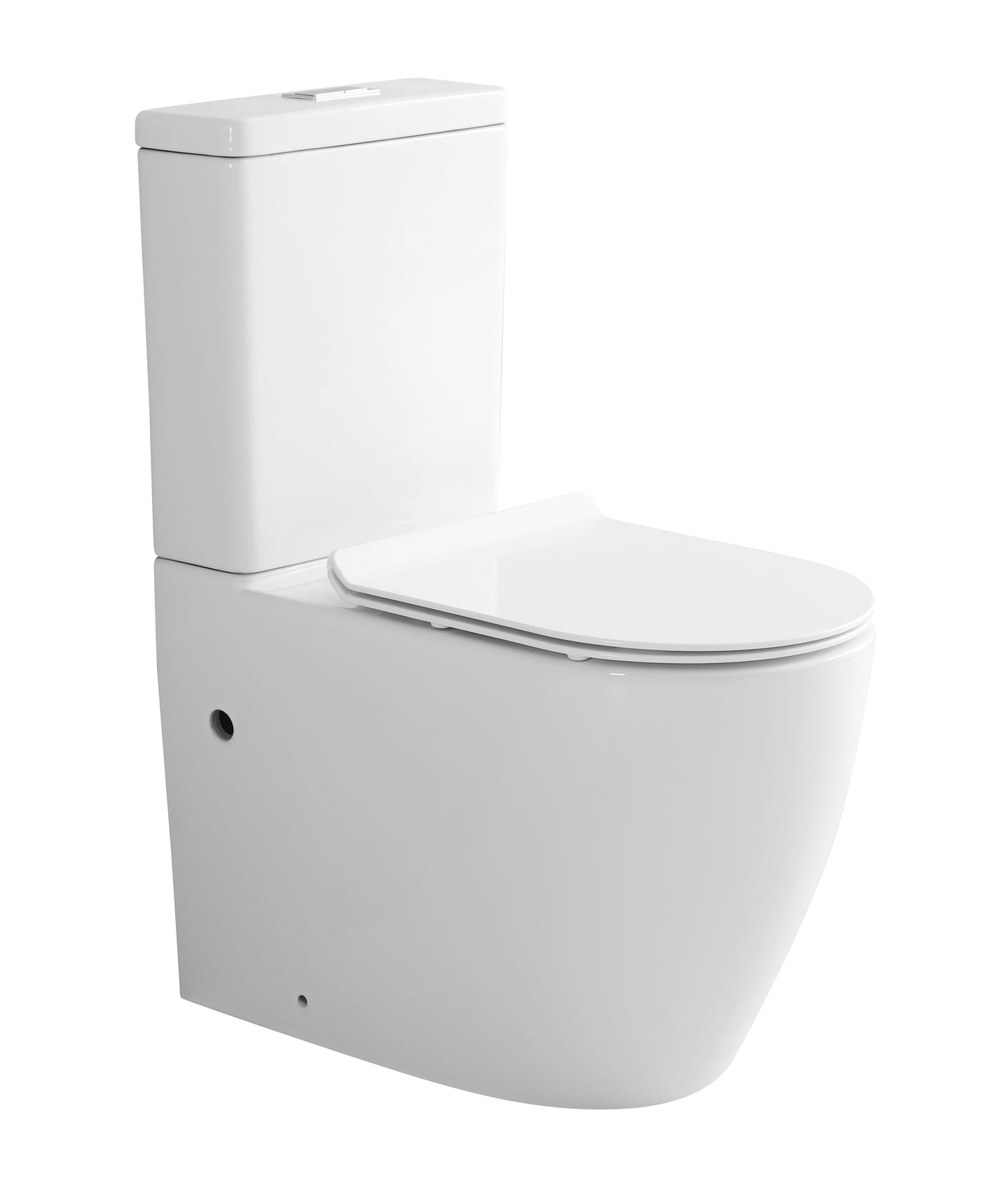 027 Closed Coupled White Gloss WC Toilet Incl. Soft Closing Seat
