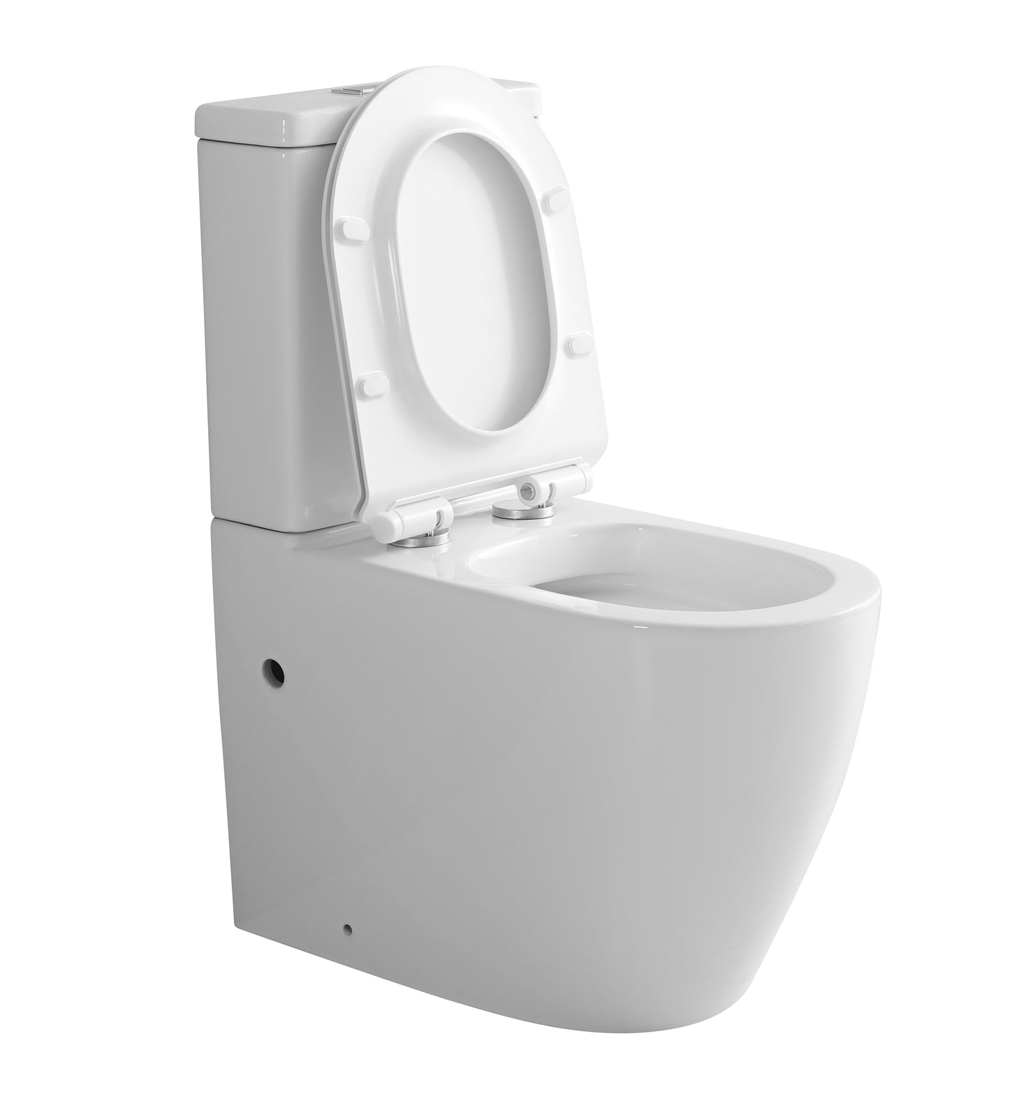 027 Closed Coupled White Gloss WC Toilet Incl. Soft Closing Seat
