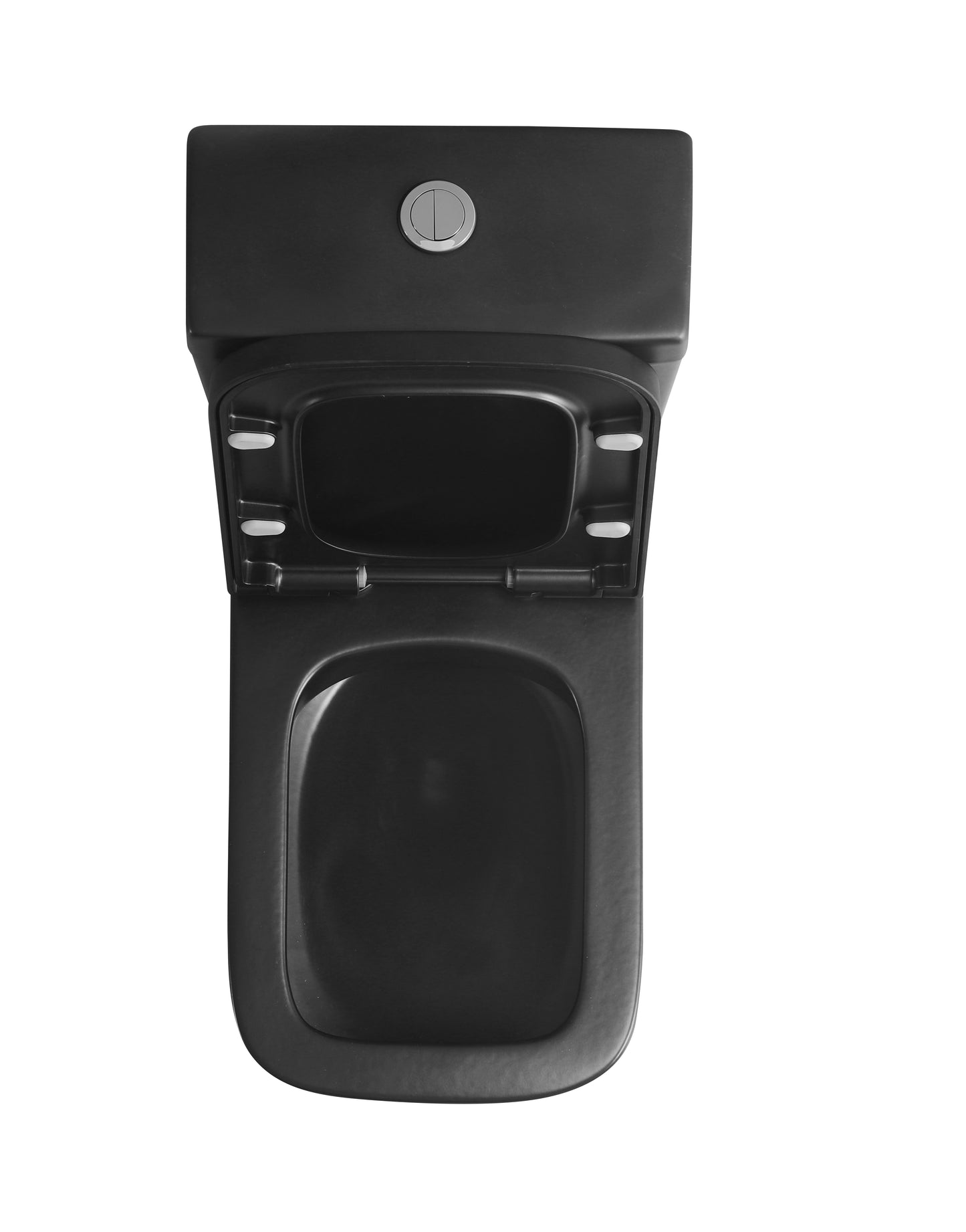 003N Rimless Matt Black Closed Coupled WC Toilet Including Soft Closing Seat