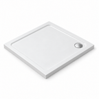 Low Profile Square Shower Tray - White