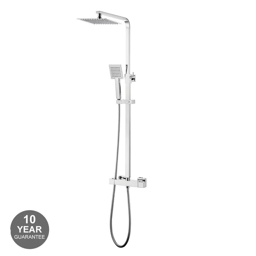 Mayfair Luxury Chrome Square Rain Shower Set