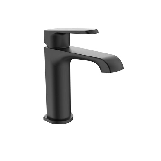 Nevada Mini Polished Black Matt Finish Basin Mixer Tap