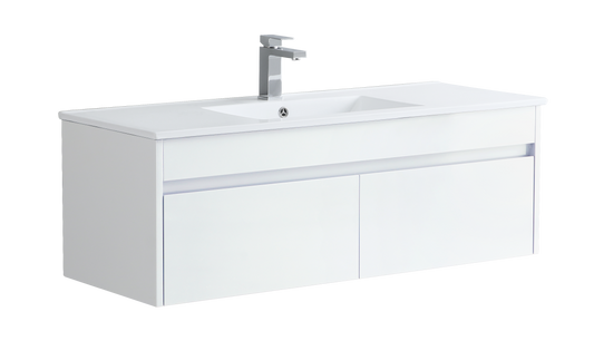 1200 mm Wall Hung Vanity Unit with Slim Ceramic Basin