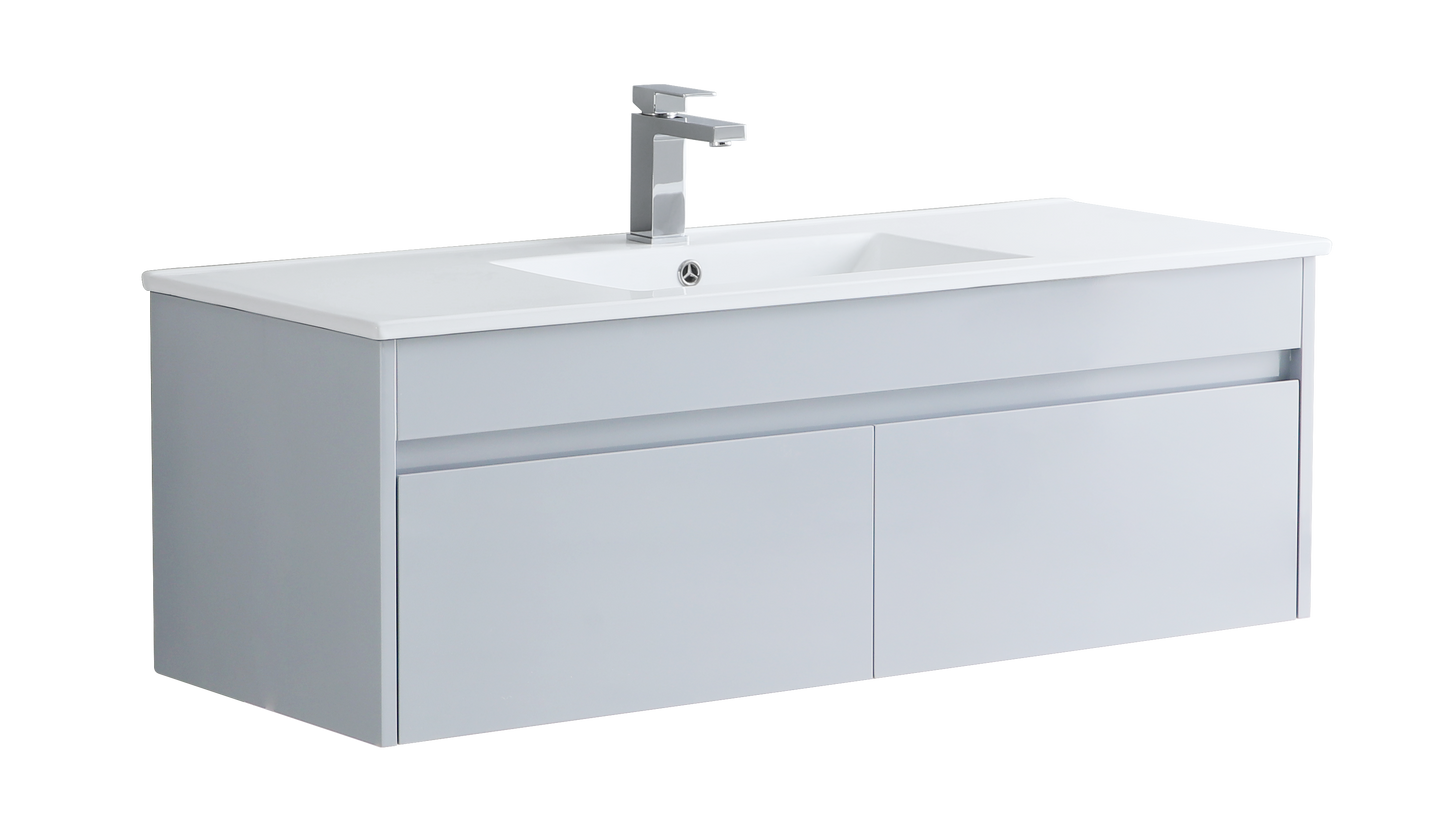 1200 mm Wall Hung Vanity Unit with Slim Ceramic Basin