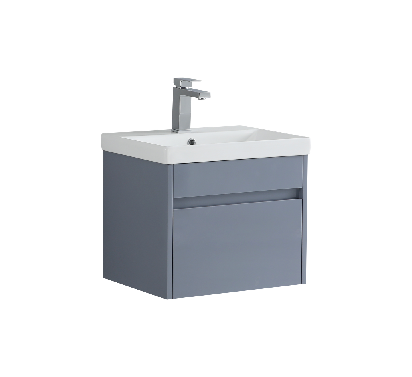 500 mm Wall Hung Vanity Cabinet with Deep Bowl Basin