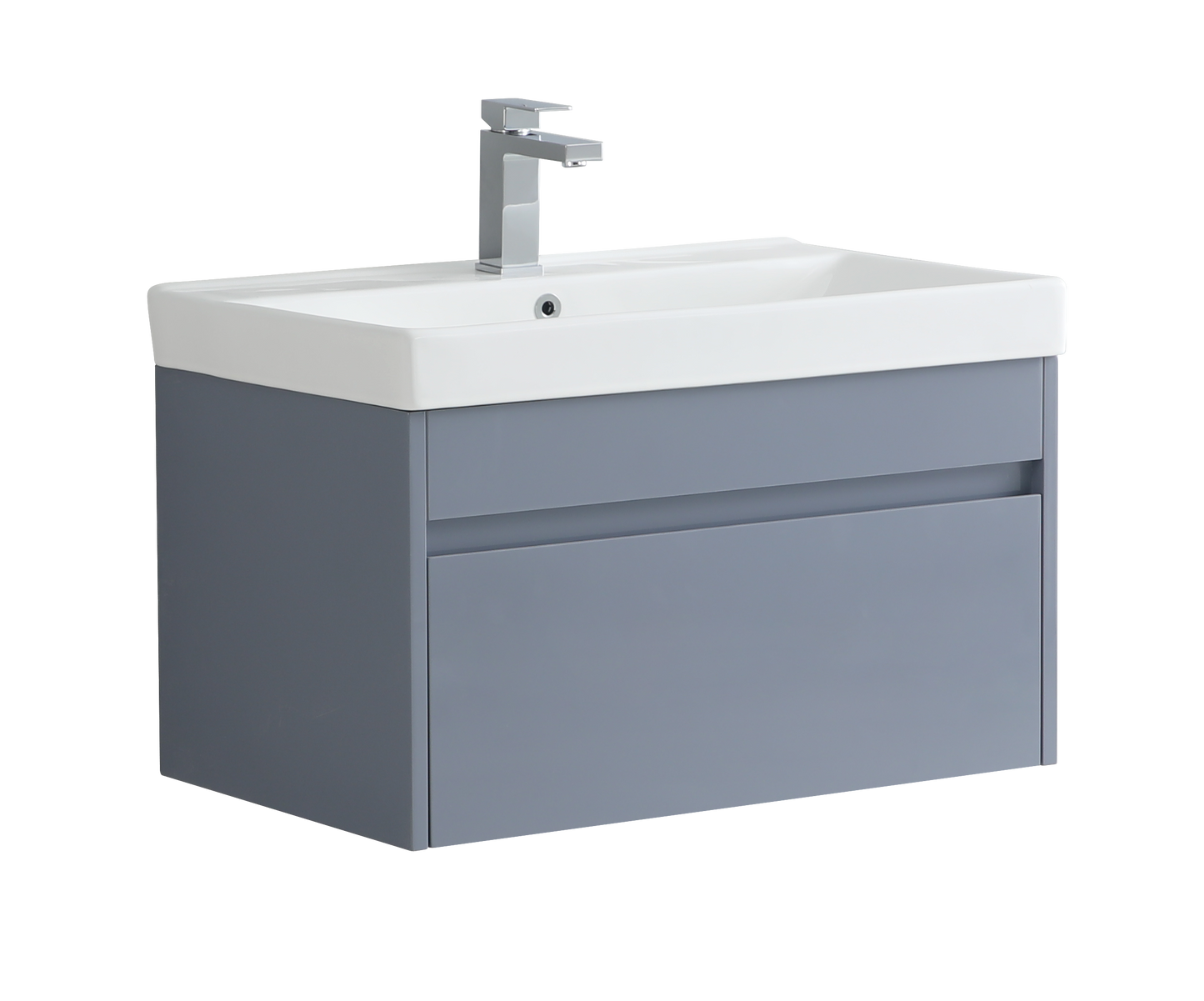750 Wall Hung Vanity Unit With Deep Bowl Basin