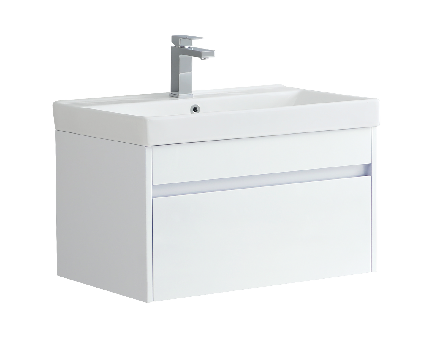750 Wall Hung Vanity Unit With Deep Bowl Basin