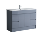 1200 mm dark grey Vanity Unit With Basin doors drawers