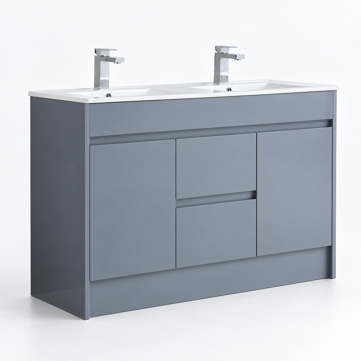 1200mm Double Basin Floor Standing Vanity Unit