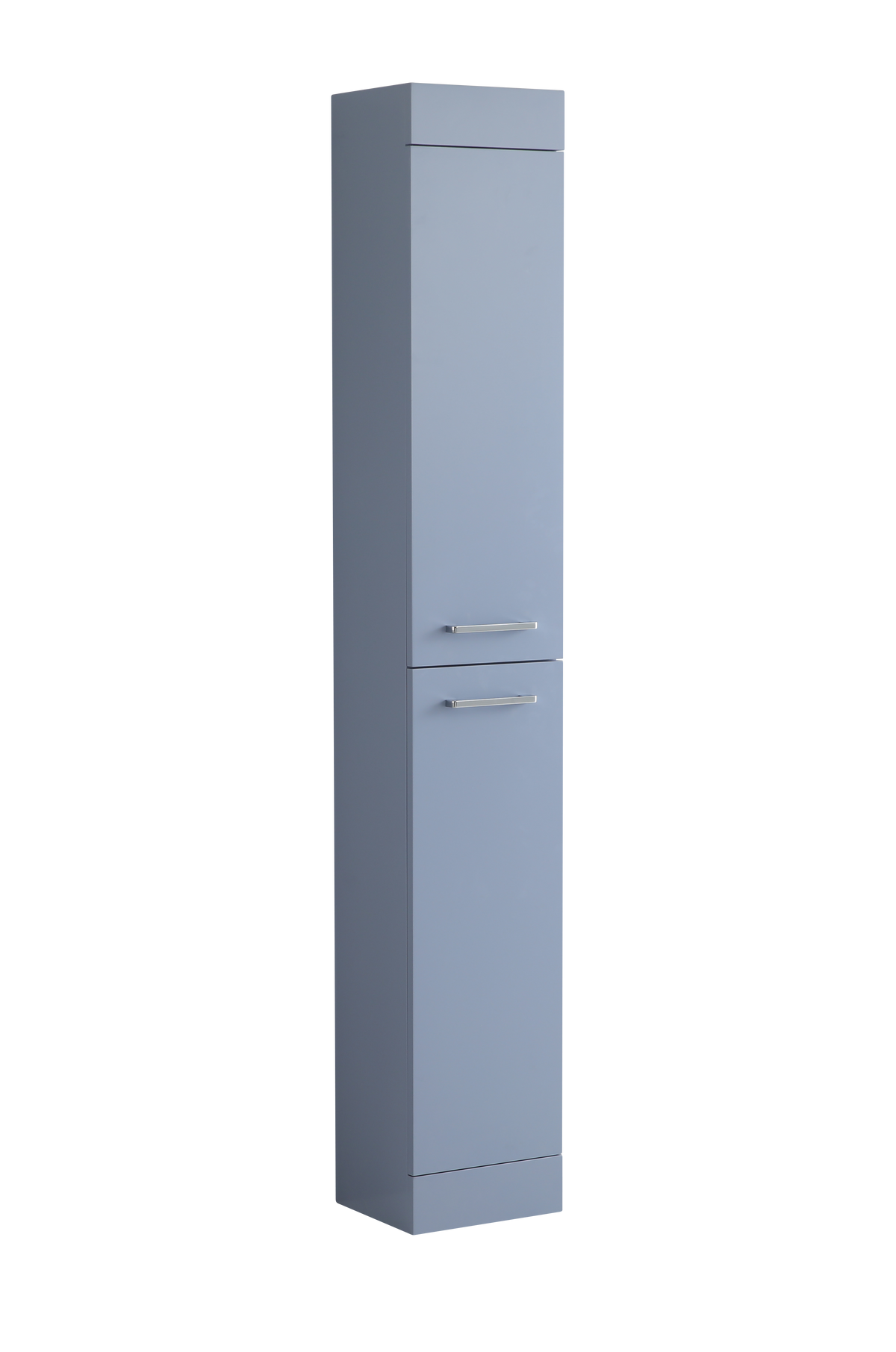 Dallas 300mm Floor Standing Tall Bathroom Cabinet in Blue Matt