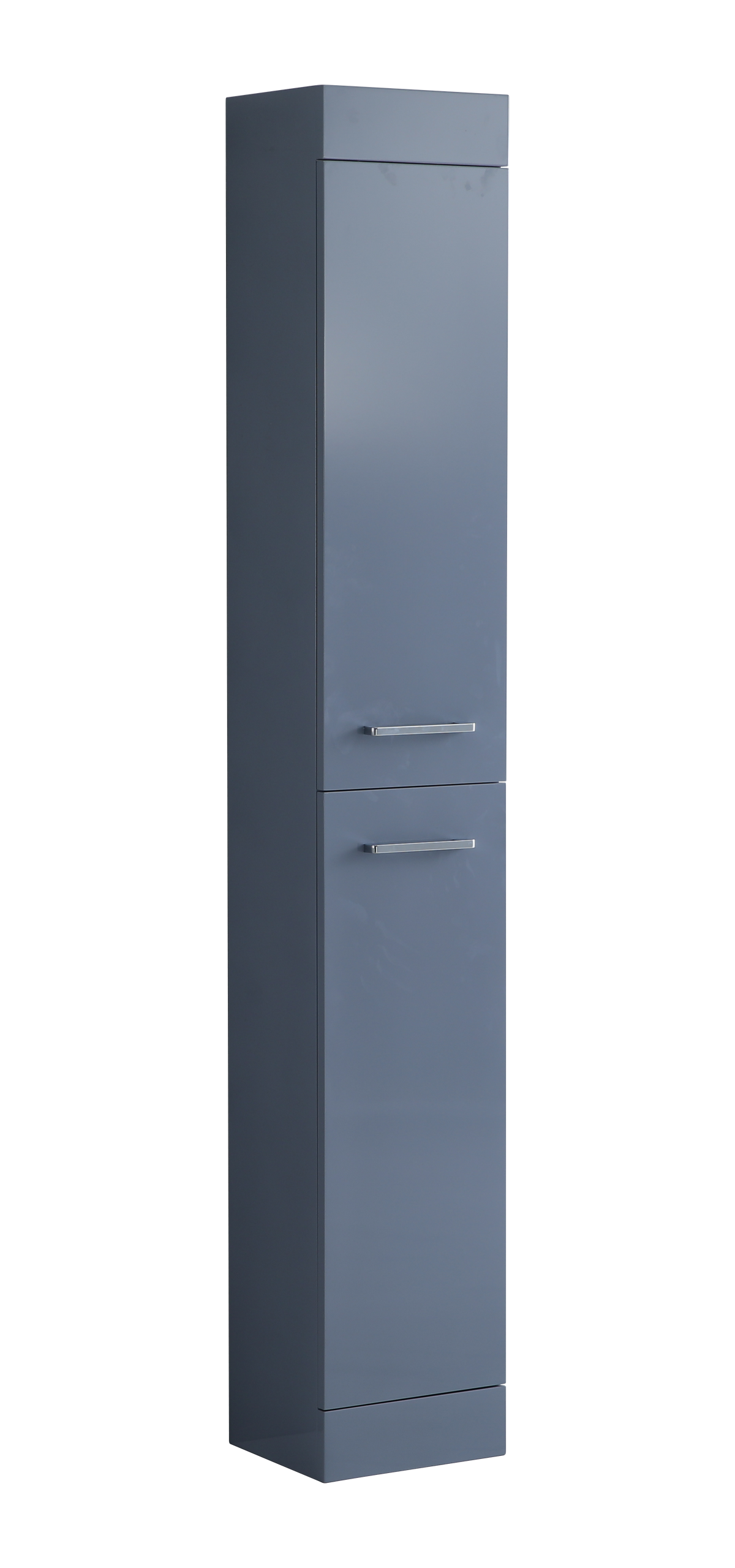 Dallas 300mm Floor Standing Tall Bathroom Cabinet in Mid Grey