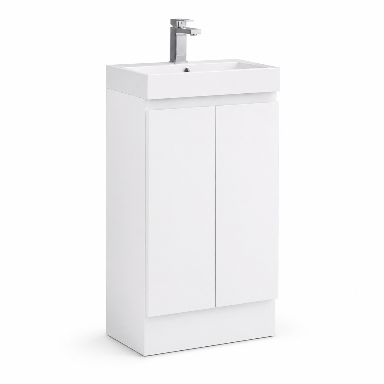 490mm Compact Floor Standing Vanity Unit with Basin