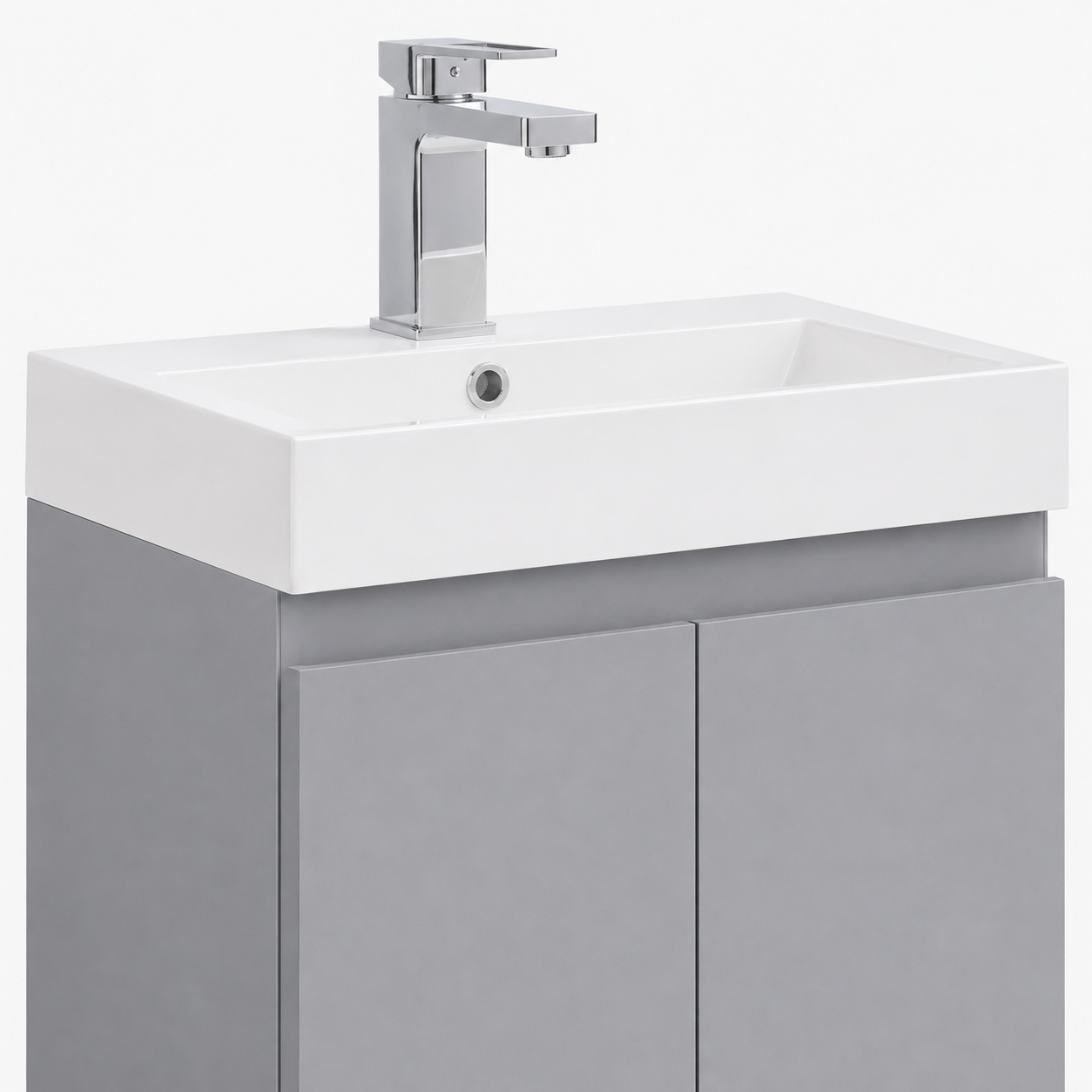 490mm Compact Floor Standing Vanity Unit with Basin